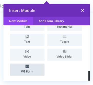 Divi Visual Form Module for WS Form PRO
