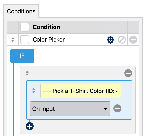 Customizable T-Shirt Product Tutorial - Color Picker Conditional Logic