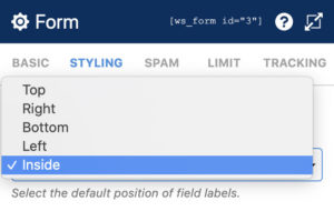 Create Floating Inside Field Labels With CSS - WS Form