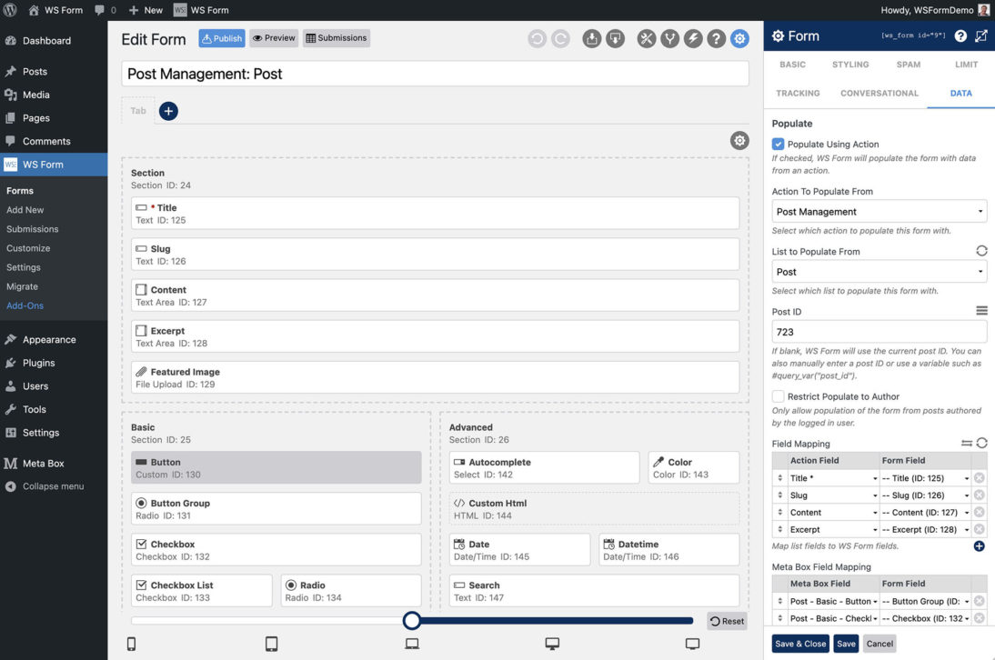 Build a WordPress Form with the Meta Box Plugin - WS Form