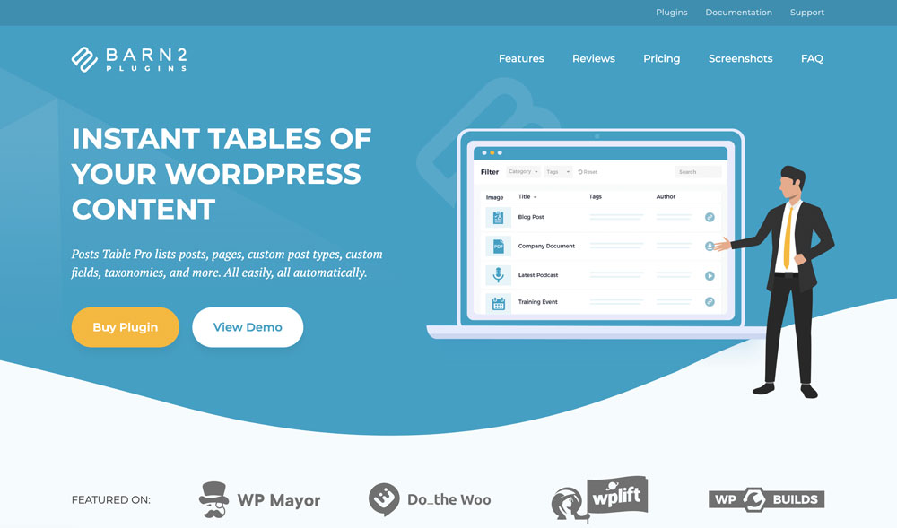 Barn2 - Posts Table Pro - WordPress Plugin