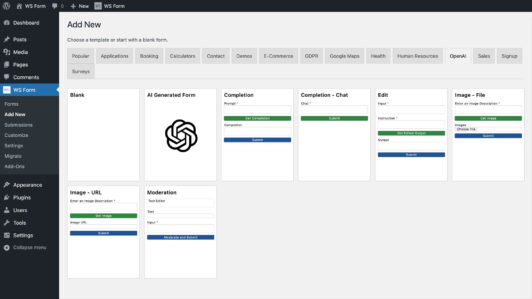 WS Form Unveils Revolutionary OpenAI Powered Feature: AI Generated ...