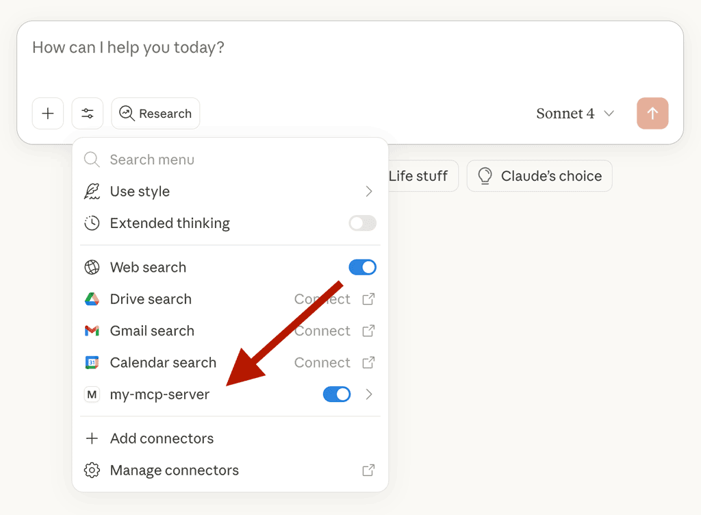 MCP Server - Claude Desktop - Search and Tools