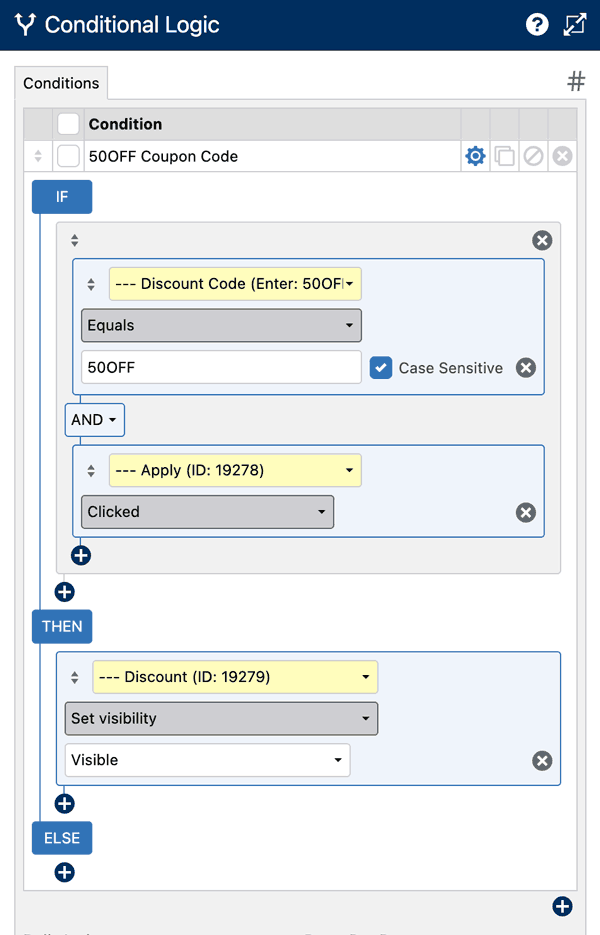 WS Form - Ecommerce - Discount Percentage - Conditional Logic