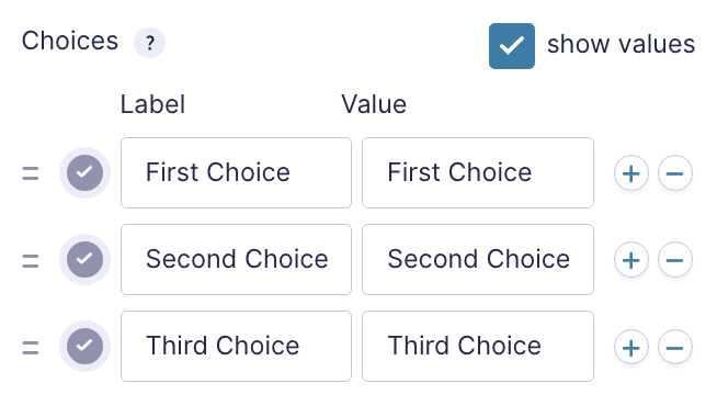 Basic Choices