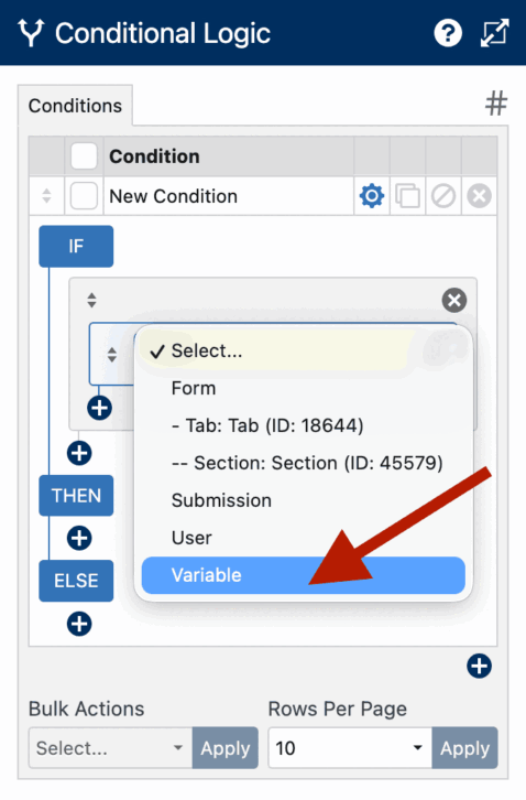 Using Variables in Conditional Logic IF Statements - WS Form