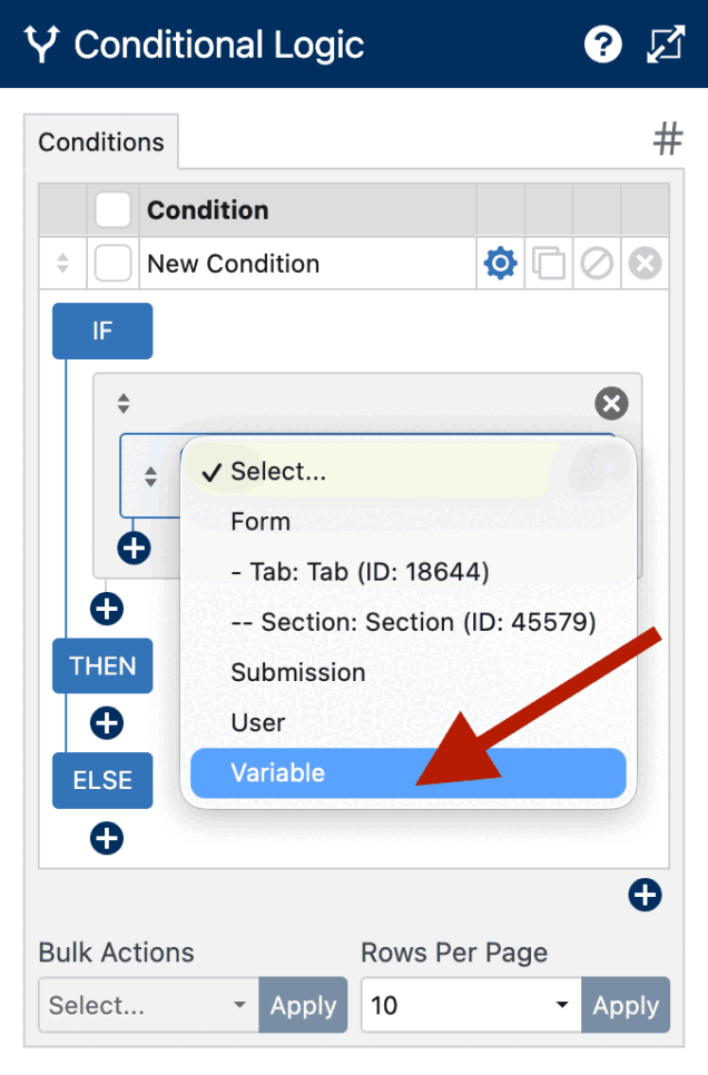 Using Variables in Conditional Logic IF Statements - WS Form