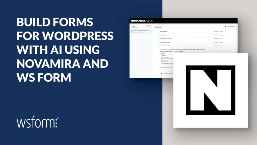 Build Forms for WordPress with AI Using Novamira and WS Form