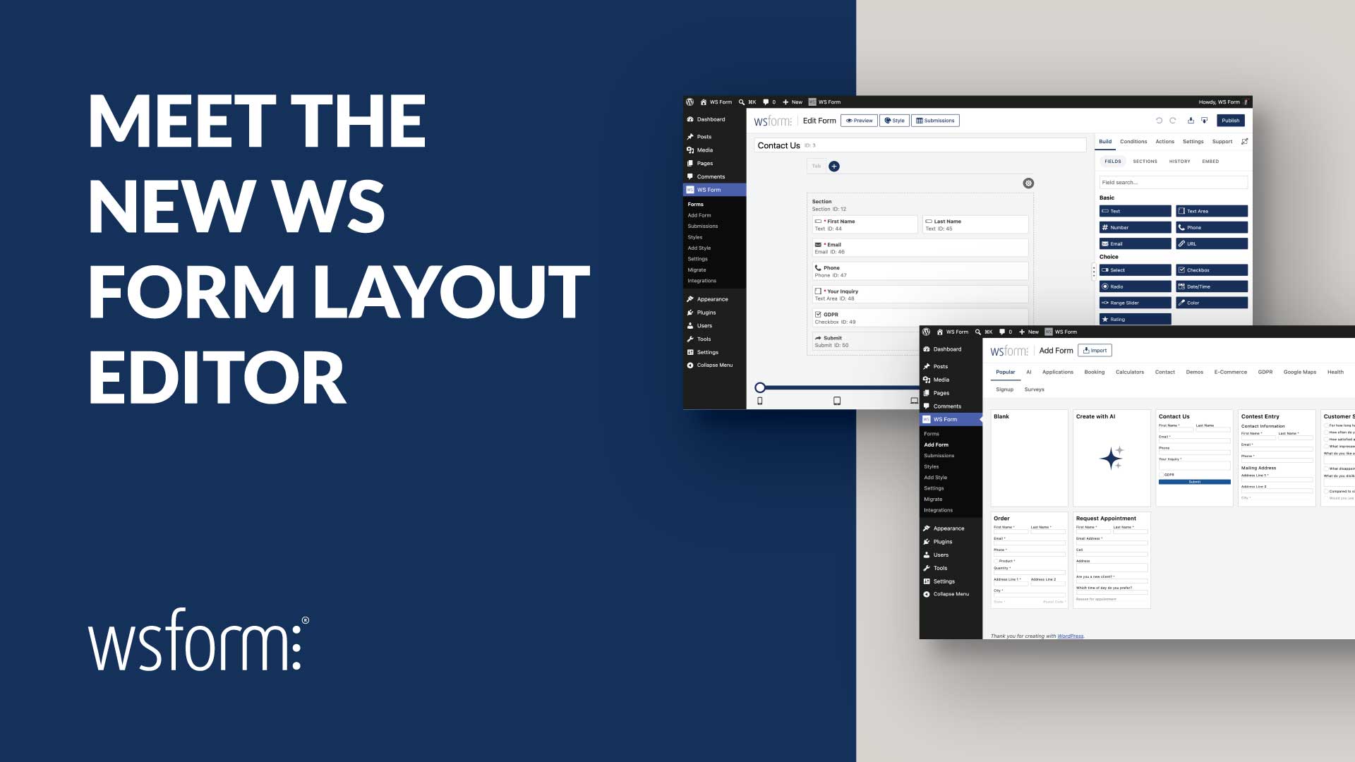 WS Form - New Layout Editor Design