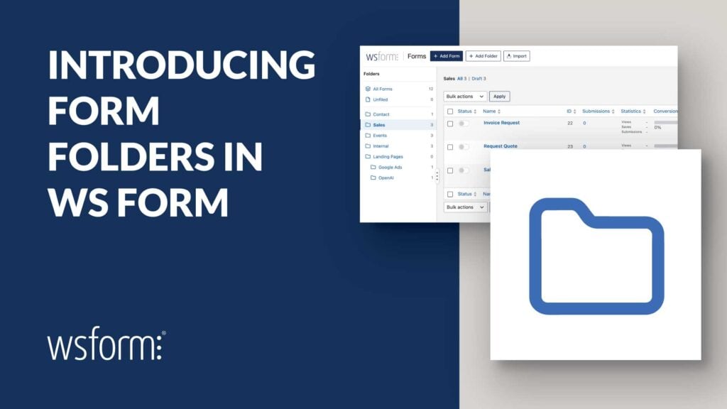 Introducing Form Folders in WS Form